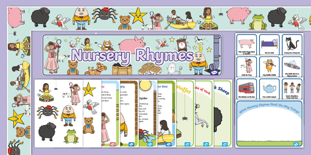 Nursery Rhyme Display Board Pack Twinkl Teacher Made