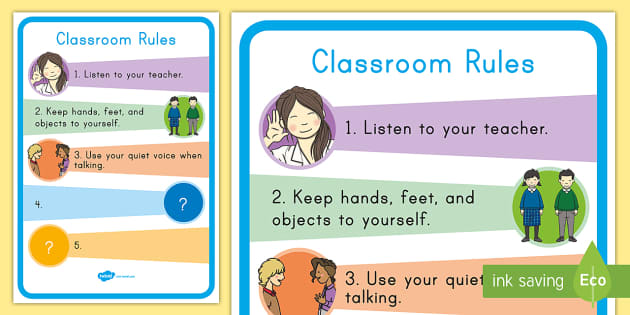 classroom rules pictures