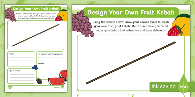 Skewers worksheet