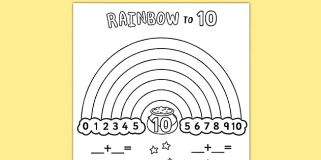 Rainbow Facts Maths Worksheet Foundation To Year 2