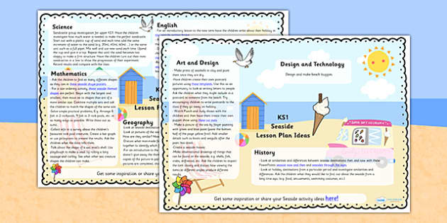 seaside homework ideas ks1