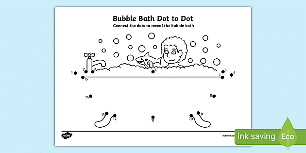 bubbles Connect The Dots printable worksheets