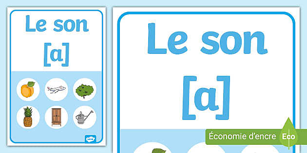 Affiche De Phonologie Le Son A Affiche De Phonologie Le Son A
