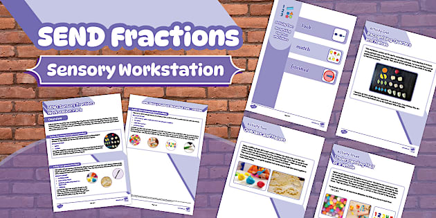 Send Worksheets SEND Fractions Sensory Workstation