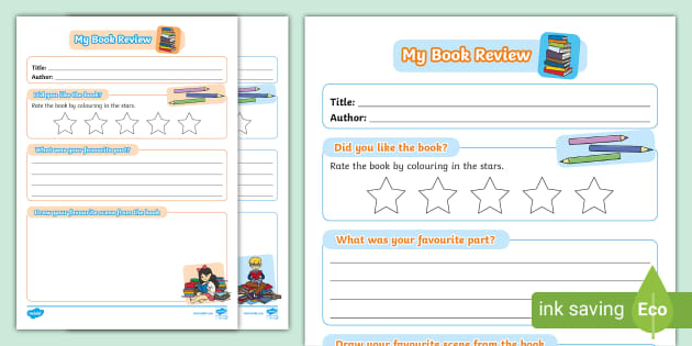 Book Review Writing Frame
