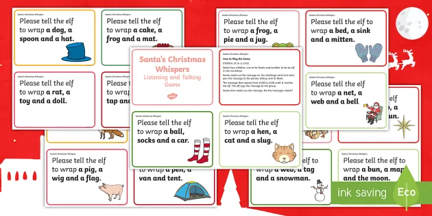 Christmas Chinese Whispers Children S Learning Activities
