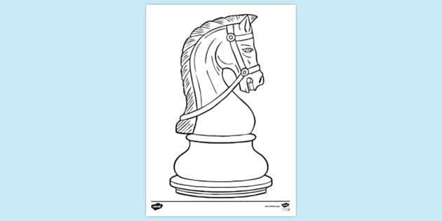 Pawn Cute Chess Piece Coloring Pages - Free Printable Coloring Pages