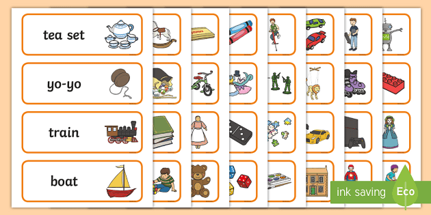 ðŸ‘‰ Toy Box Labels - Printable | Classroom Toys Organisation