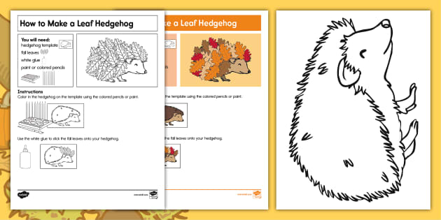 hedgehog template printable