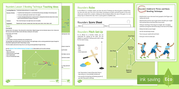 Ks3 Rounders Lesson 3 Bowling Technique Teacher Made