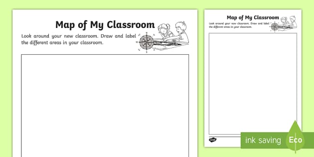 Make A Map Of Your Classroom Classroom Map Worksheet   Sg C 34 Map Of My Classroom Activity Sheet Ver 1 