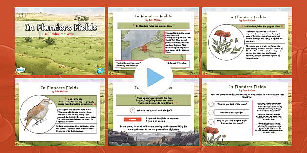 In Flanders Fields by John McCrae - Poem Analysis