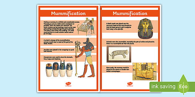 Ancient Egyptian Mummification Posters History Facts
