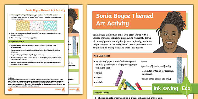 Sonia Boyce KS2 Art Activity (Teacher-Made) - Twinkl