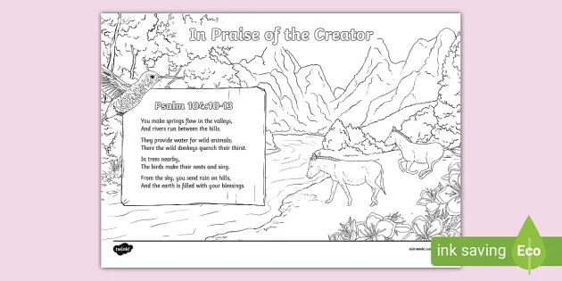 14+ Psalm 23 Coloring Page