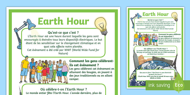 Free Poster Earth Hour Posters Teacher Made