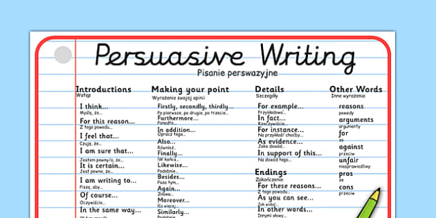 persuasive-writing-word-mat-polish-translation