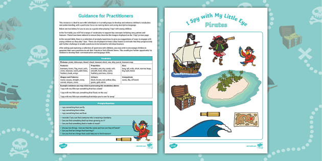 I Spy Pirates Communication and Language Activity | Twinkl