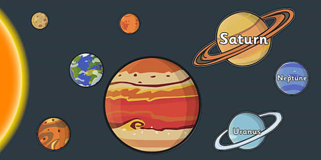 Scale Solar System Cut Outs - solar, system, scale, planets, cut