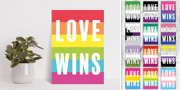 Love Wins Pride Flags Postcard Pack | Twinkl Party - Twinkl