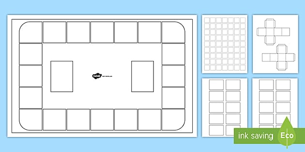 Free and customizable board game templates