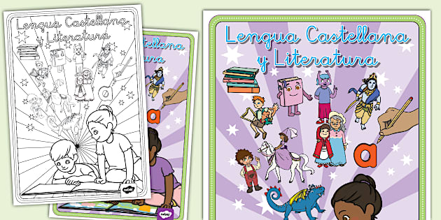 Portada De Cuaderno Lengua Castellana Y Literatura