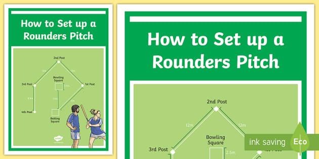 How To Set Up A Rounders Pitch Adult Guidance Twinkl