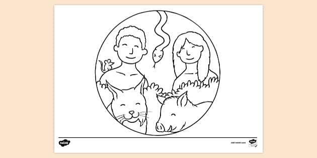 free printable creation coloring pages for kids