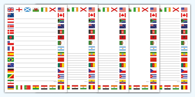 international flags border clip art