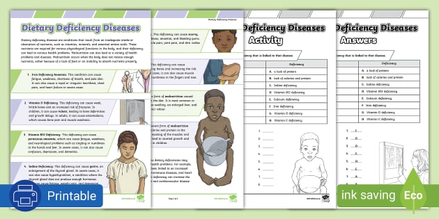 Dietary Deficiency Diseases (teacher made) - Twinkl