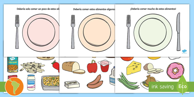 alimentos saludables vs no saludables para niños