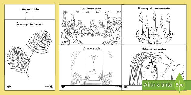 Dibujos de la Cuaresma para colorear | Hojas de colorear