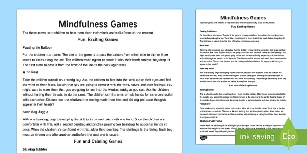 Mindfulness Class Activities  Mindfulness Lessons for Kids