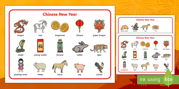 FREE! - Chinese New Year Word Mat Differentiated