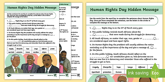 human-rights-day-message-hidden-message-worksheet