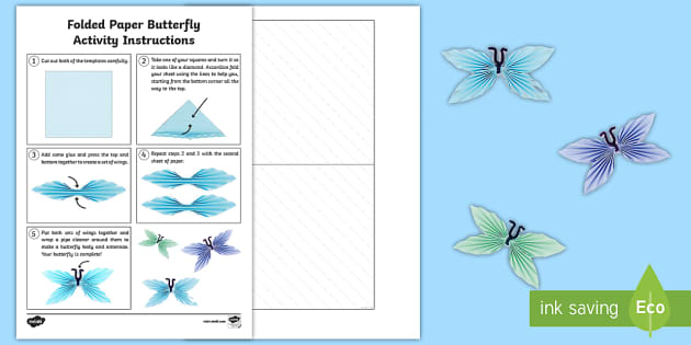 How to Make a Folded Paper Butterfly
