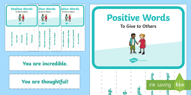 positive words for kids