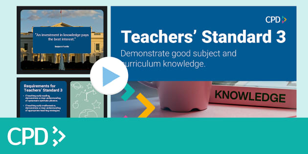 Teachers' Standard 3 CPD Powerpoint (teacher Made) - Twinkl