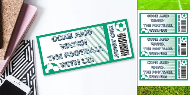 Printable Football Ticket Template - Free Printables Online