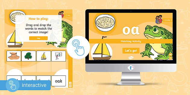 Grade 2 Phonics: oa Interactive Go! Game (teacher made)