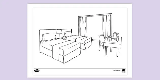 hotel coloring pages