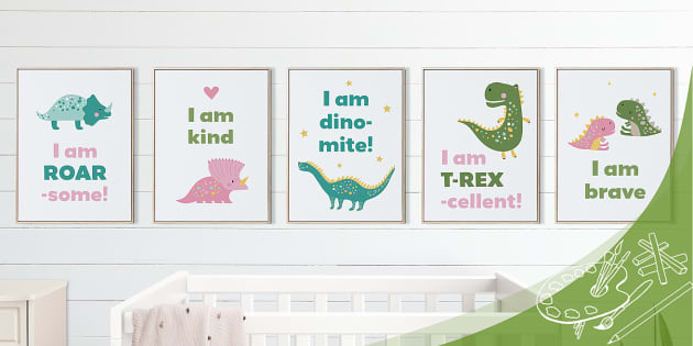 You are Roarsome Wall Art for Kids. Dinosaur Nursery Quote. Stock