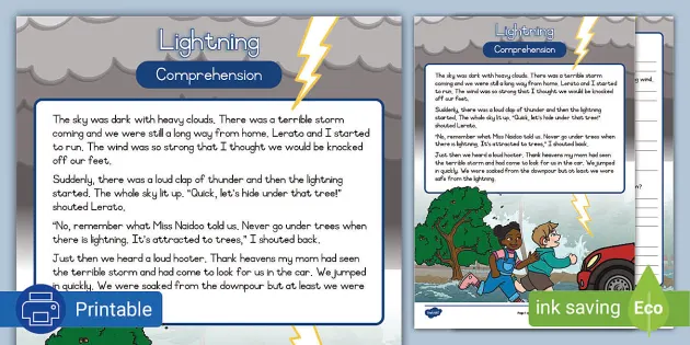 All About Thunderstorms Activity Pack (Teacher-Made)