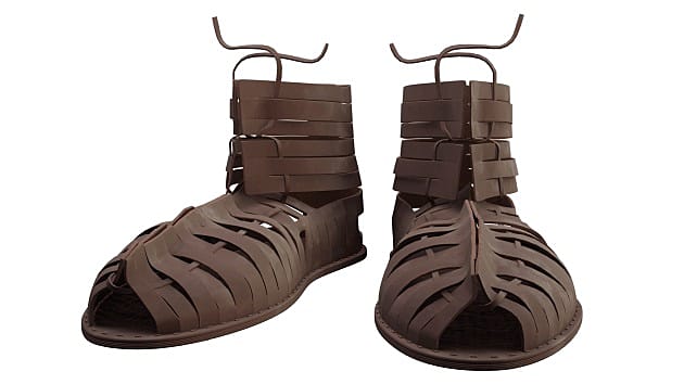 3D Model: History - Roman Sandals (teacher made) - Twinkl