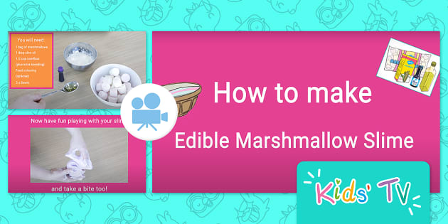 Edible Marshmallow Slime Recipe - Messy Little Monster