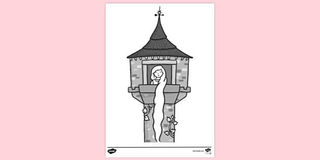 FREE! - Rapunzel in Tower Colouring Sheet | Colouring Sheets