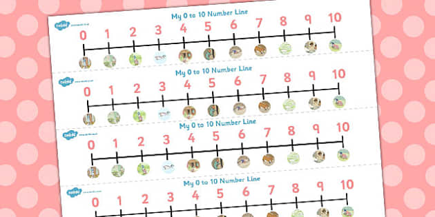 The Tale of Jemima Puddle-Duck Number Lines 0-10 (Beatrix Potter)