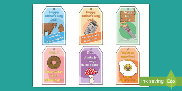 Fathers day top gift tags