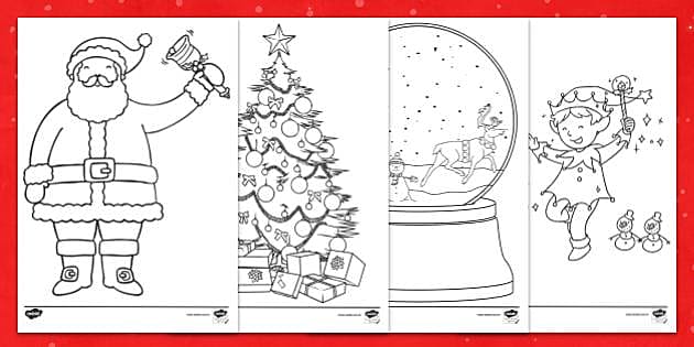 Livro de Natal para colorir para crianças: 25 Desenhos de Natal