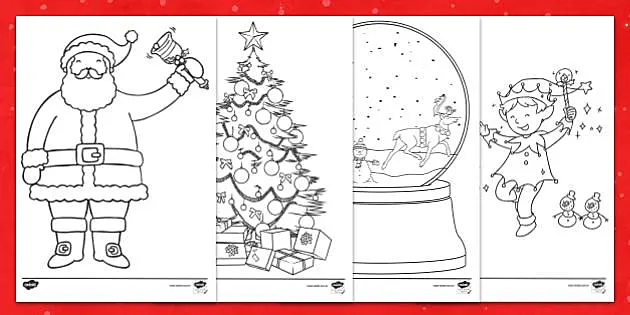 30 Desenhos de Árvores de Natal para Colorir, Montar e Imprimir - Online  Cursos Gratuitos